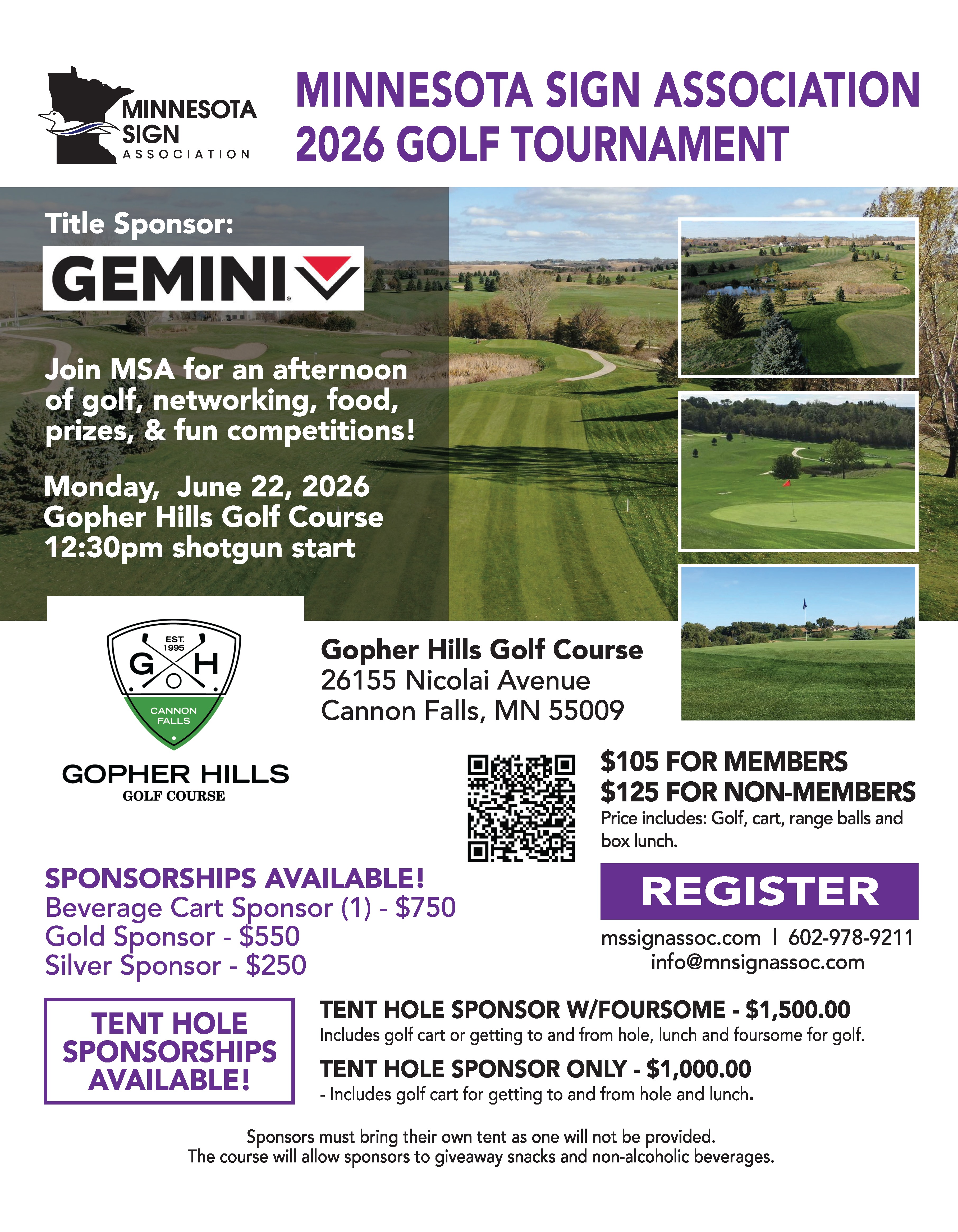 Msa Golf Tournament Flyer 2026 03