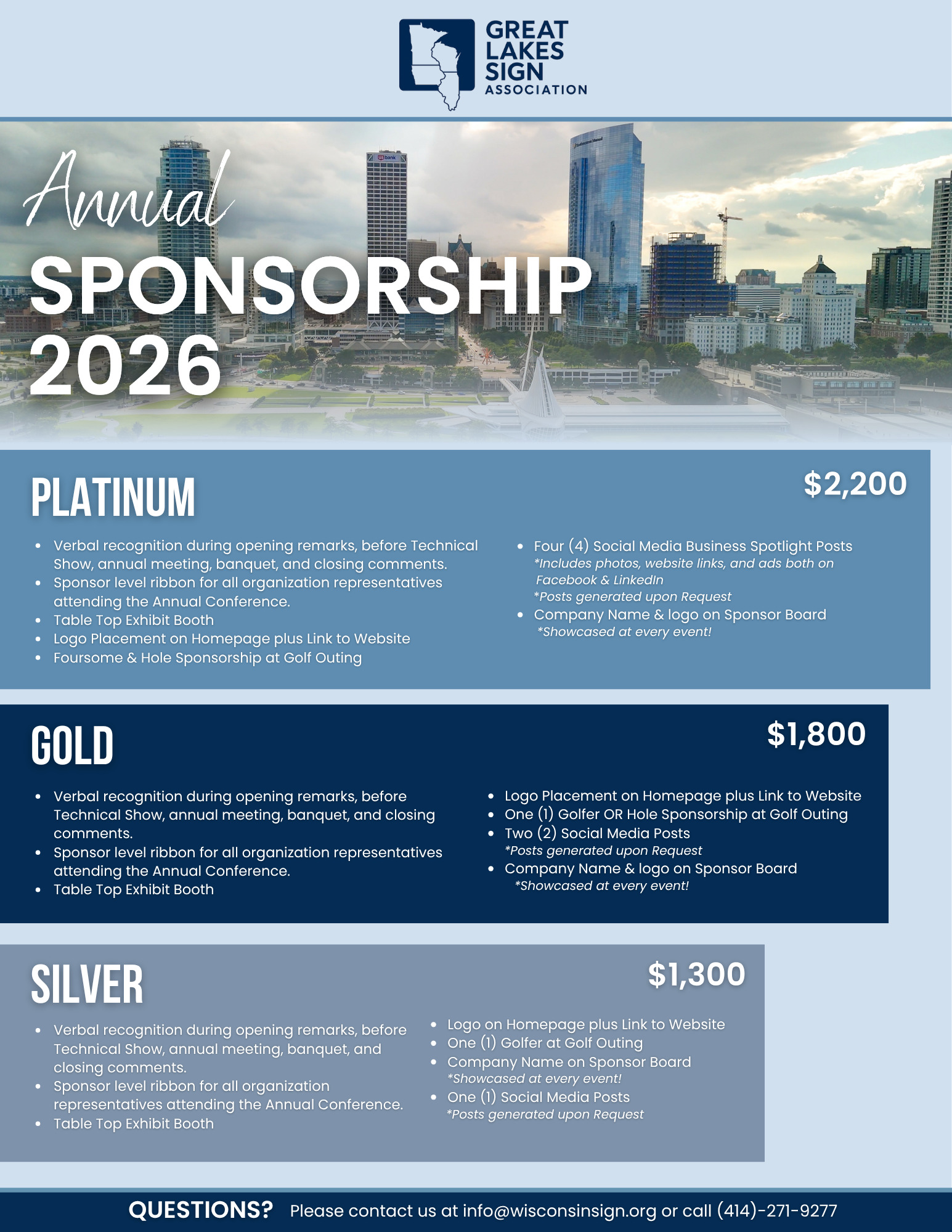 Great Lakes Sponsorship Package